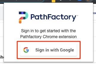 Sign in with Google link